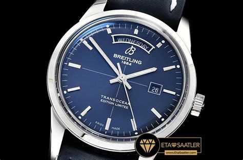 breitling transocean day date blue - v7f